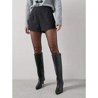 The Very Collection High Waisted Darted Shorts - Black