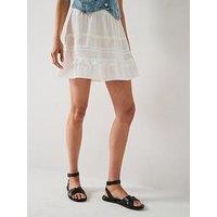Vero Moda Short Woven Skirt - White