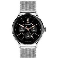 Sekonda Unisex Flex Plus Silver Stainless Steel Bracelet With Amoled Dial Smartwatch
