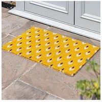 Gallery Direct Ikat Ochre Coir Doormat 600X900Mm