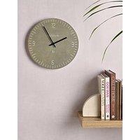 Interval Resin Wall Clock - Pewter