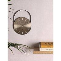 Interval Hanging Wall Clock - Silver