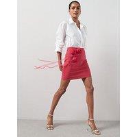 The Very Collection Corsage Detail Mini Skirt - Red
