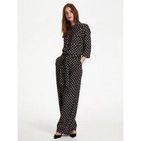 Kaffe Rutie Wide Leg Jumpsuit - Black