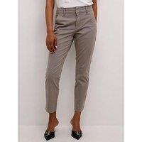 Kaffe Mette Tailored Cropped Trousers - Grey