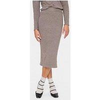 Saint Tropez Mila Knitted Pencil Skirt - Brown