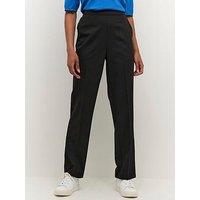 Kaffe Sakura Cropped Trousers - Black