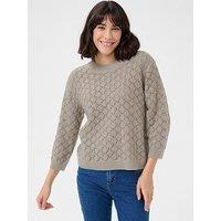 Kaffe Kani Knit Pullover - Grey
