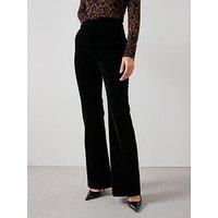 The Very Collection Velvet Kickflare - Black