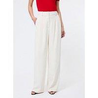 French Connection Suit Trousers With Concealed Pockets - Cream