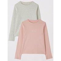 The Very Collection Girls 2 Long Sleeve Pack Tops - Multi