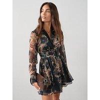 The Very Collection Printed Mini Shirt Dress - Print