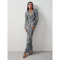 The Very Collection Embellished Lattice Front Maxi Dress - Print