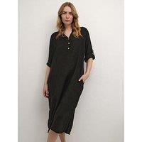 Cream Bellis Kaftan Dress - Black