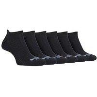 Sockshop Jeep Performance Trainer Socks 6 Pack - Black