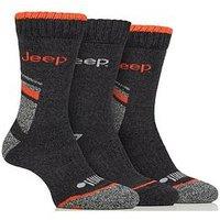 Sockshop Jeep Poly Workwear Boot Crew Socks 3 Pack