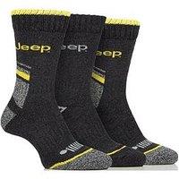 Sockshop Jeep Poly Workwear Boot Crew Socks 3 Pack