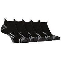 Sockshop Jeep Tech Performance Trainer Liner Socks 5 Pack - Black