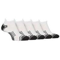Sockshop Jeep Tech Performance Trainer Liner Socks 5 Pack - White