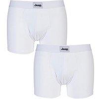 Sockshop Jeep Plain Hipster Trunks 2 Pack - White