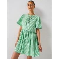 Barbour Daison Mini Dress - Kelly Green Stripe
