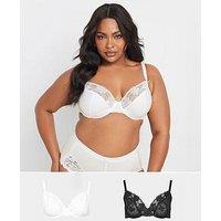 Yours Curve 2 Pack Molly Underwired Bra