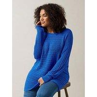 Evans Batwing Jumper - Blue