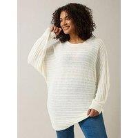 Evans Batwing Jumper - White