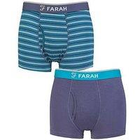 Farah Bamboo Classic Stripe Trunks 2 Pack - Blue