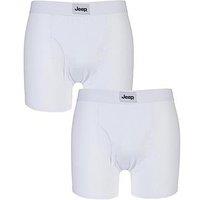 Jeep Plain Keyhole Trunks 2 Pack - White