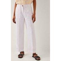 Monsoon Jolie Linen Trouser - White