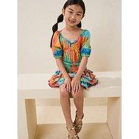 River Island Older Girl Bandana Skort Set - Green