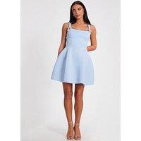 Quiz Pale Blue A-Line Mini Dress