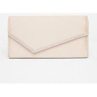 Quiz Champagne Diamante Envelope Clutch