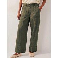 Monsoon Jolie Linen Trouser - Khaki
