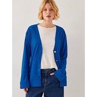 Monsoon Skye Linen Blend Cover Up - Blue
