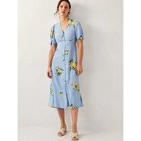 Monsoon Sorcha Floral Dress - Blue