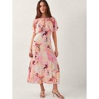 Monsoon Mia Cape Dress - Pink