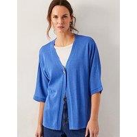Monsoon Beth Button Cardigan - Blue