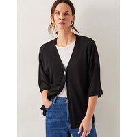 Monsoon Beth Button Cardigan - Black