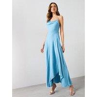 Mango Asymmetrical Creased-Effect Dress