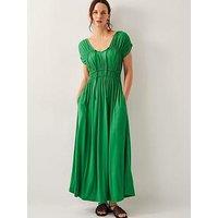 Monsoon Jennifer Jersey Dress - Green