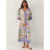 Monsoon Kaia Midi Dress - Ivory