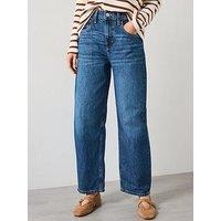 Mango High Rise Balloon Jeans - Blue
