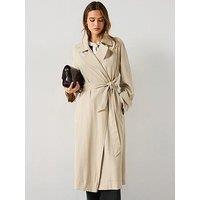 Mango Soft Trench Coat With Belt - Brown