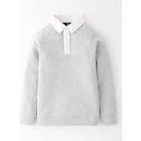 Mini V By Very Boys Elevated Heavyweight Collar Sweatshirt - Grey