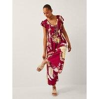 Monsoon Amisha Jumpsuit - Burgundy