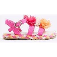 River Island Mini Girl Flower Sandals - Pink