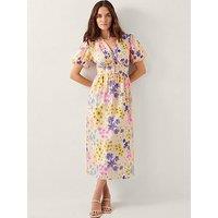 Monsoon Madeline Floral Dress - Ivory
