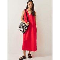 Monsoon Britt A Line Dress - Coral